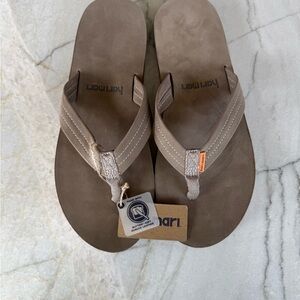 Hari Mari Men's Tan Flip-Flops